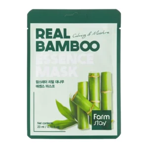 Farmstay Real Bamboo Essence Mask – Drėkinamoji veido kaukė su bambuko ekstraktu
