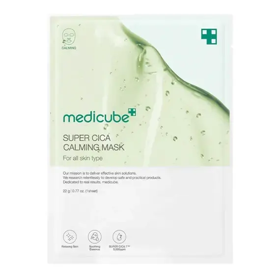 Medicube Super Cica Calming Mask – raminanti veido kaukė jautriai ir probleminei odai