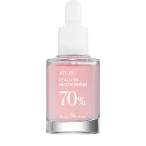Anua Peach 70% Niacin Serum – Šviesinantis serumas su persikų ekstraktu