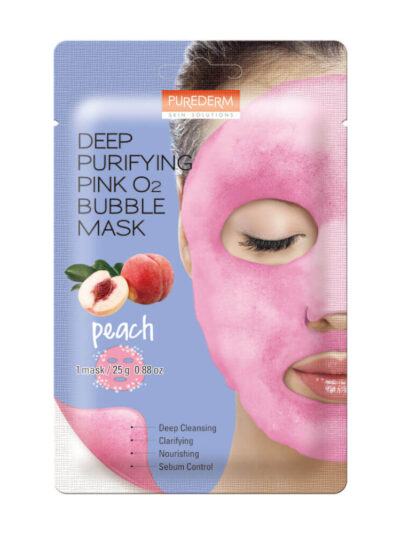 PUREDERM giliai valanti putų kaukė su persikais, 25 g