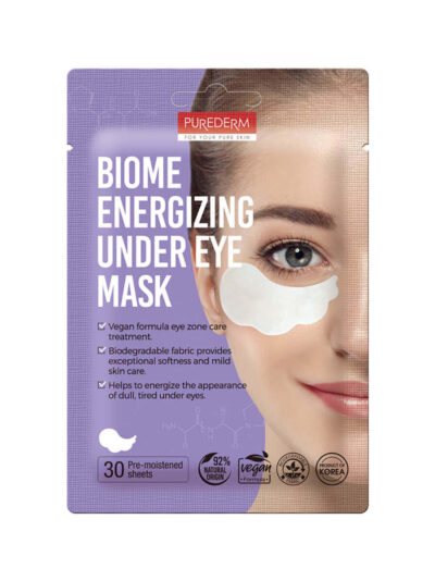 PUREDERM probiotiniai veganiški paakių pleistrai BIOME ENERGIZING, 30 vnt.