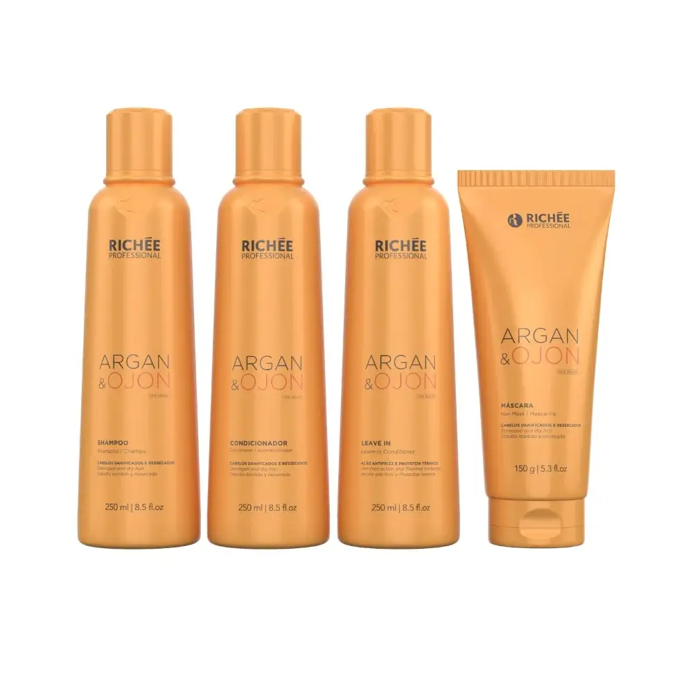 Richée Argan & Ojon – drėkinantis ir atkuriantis plaukų priežiūros rinkinys