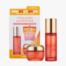 SKIN627 Kolageno ir peptidų veido priežiūros rinkinys nuo raukšlių, 3 x 22 ml + 50 g + 50 ml